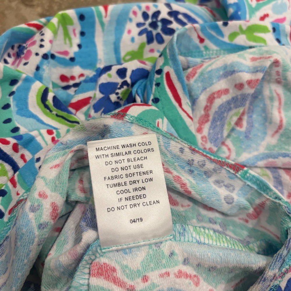 IBKUL Womens Blue Green Paisley Sleeveless Quarter Zip Golf Dress UPF+50 Medium - Picture 9 of 13